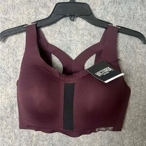 Victoria Sport Size 34DD padded Angel Max  Burgundy Sports Bra New